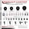 Service Caster 3.5'' Hard Rubber Wheel Swivel 7/8'' Square Stem Caster with Brake SCC-SQ20S3514-HRS-PLB-78 - alternate 2